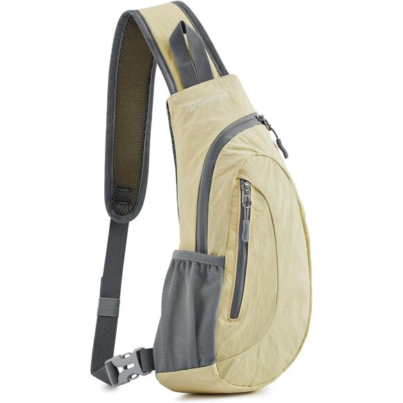 Small CrossBody Chest Sling Backpack - Creamy Yellow - Picture 1 of 7